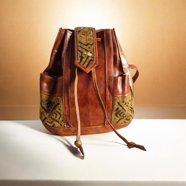 Backpack with Mudcloth Accents