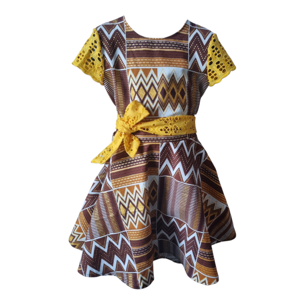 Kente Paillette Dress