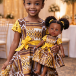 Kente Paillette Dress