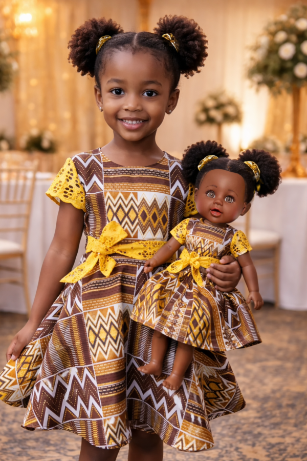 Kente Paillette Dress